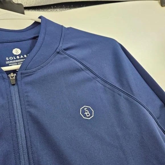 Solbari Swim Dress Navy Blue Solar Barrier UV Protection UPF 50+ NWT Size L - Picture 4 of 9